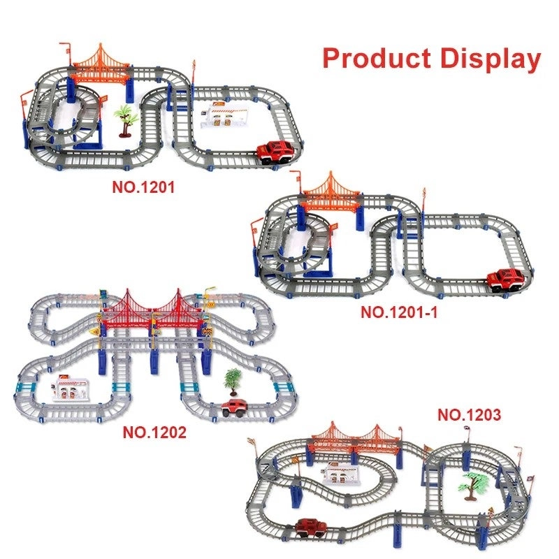 Electric High-Speed Rail Toy Set - 108 pcs