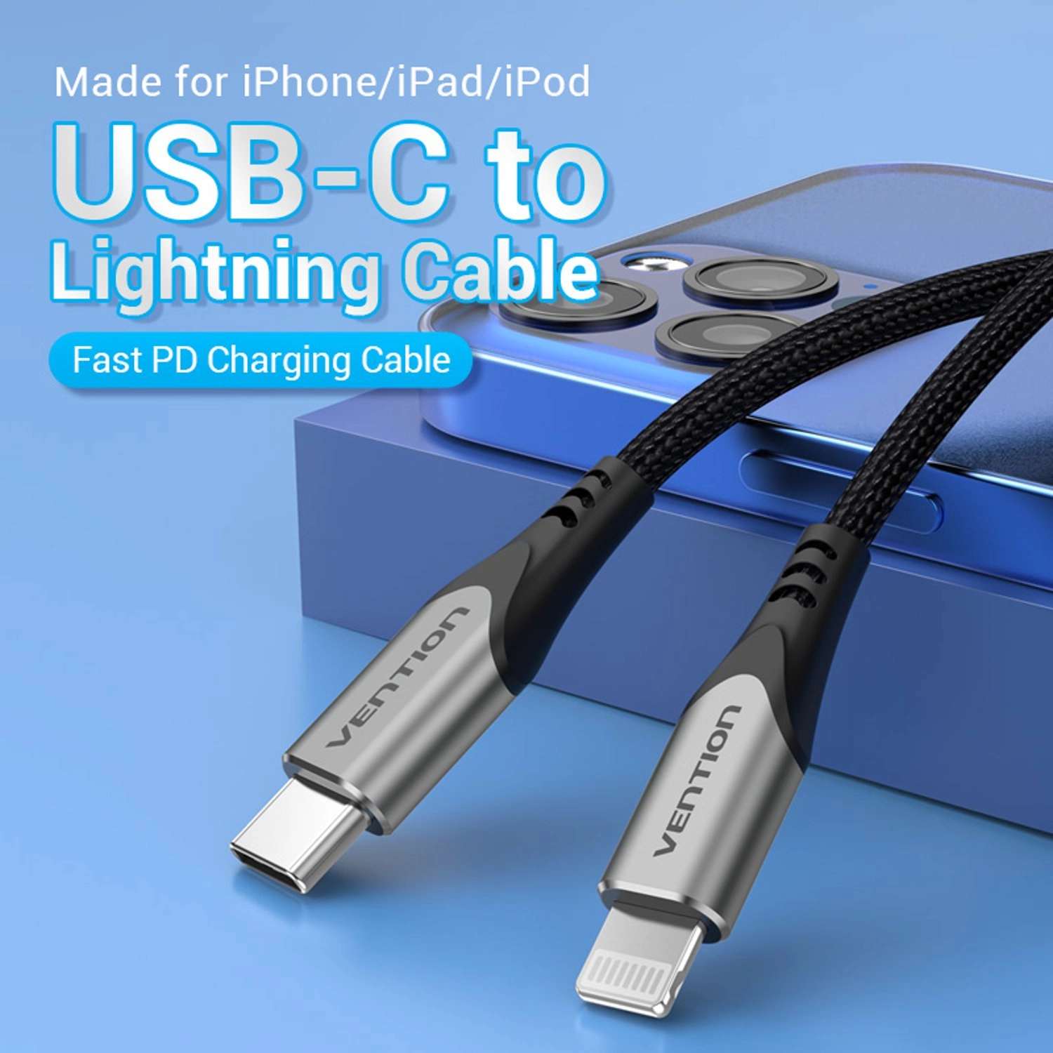 USB 2.0 C to Lightning Cable USB-C to Lightning 1m