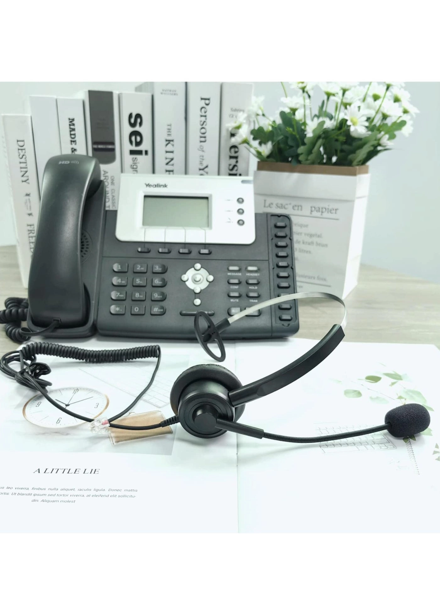 Telephone Headsets - Noise Cancelling Corded