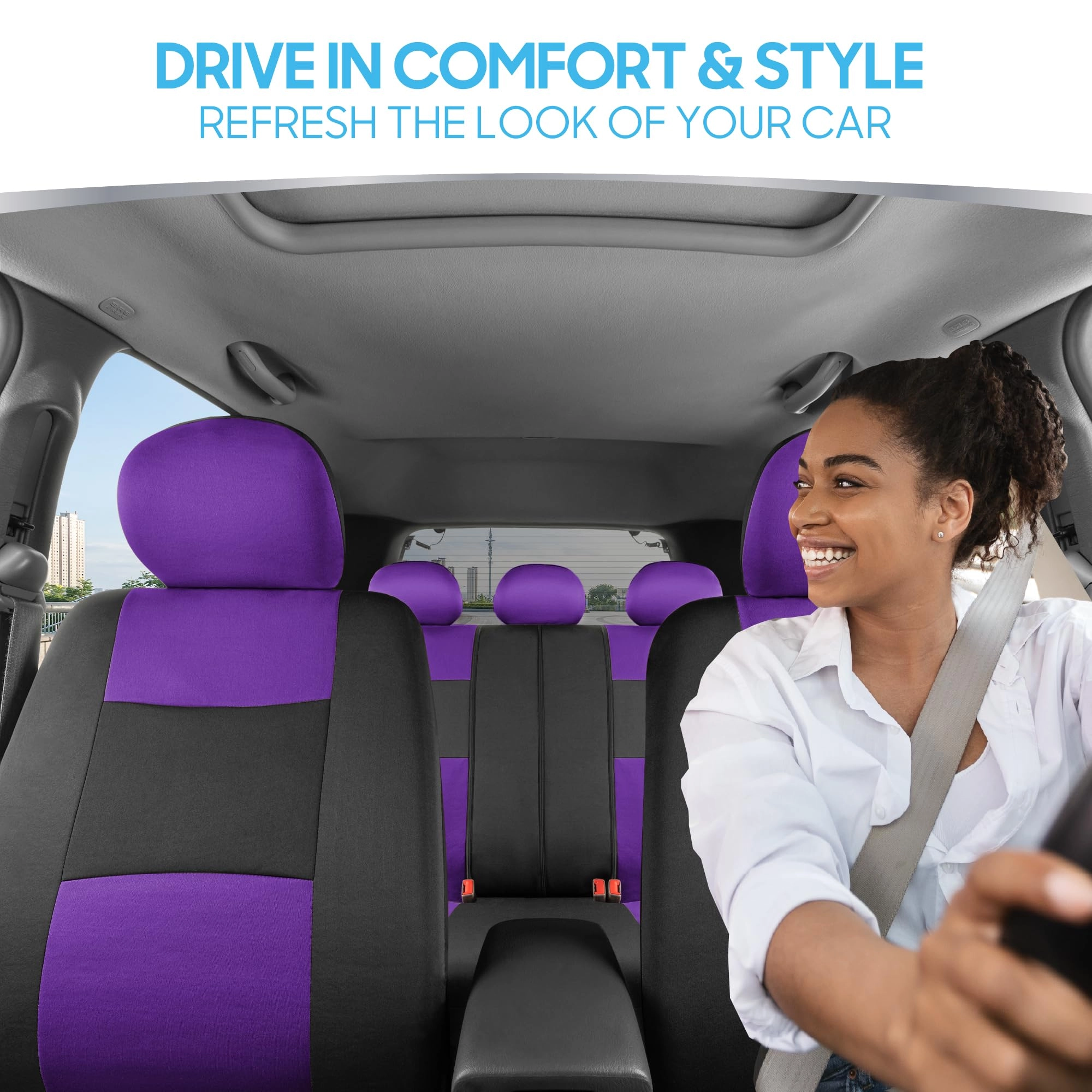 PolyPro Car Seat Covers - Solid Beige Universal Fit