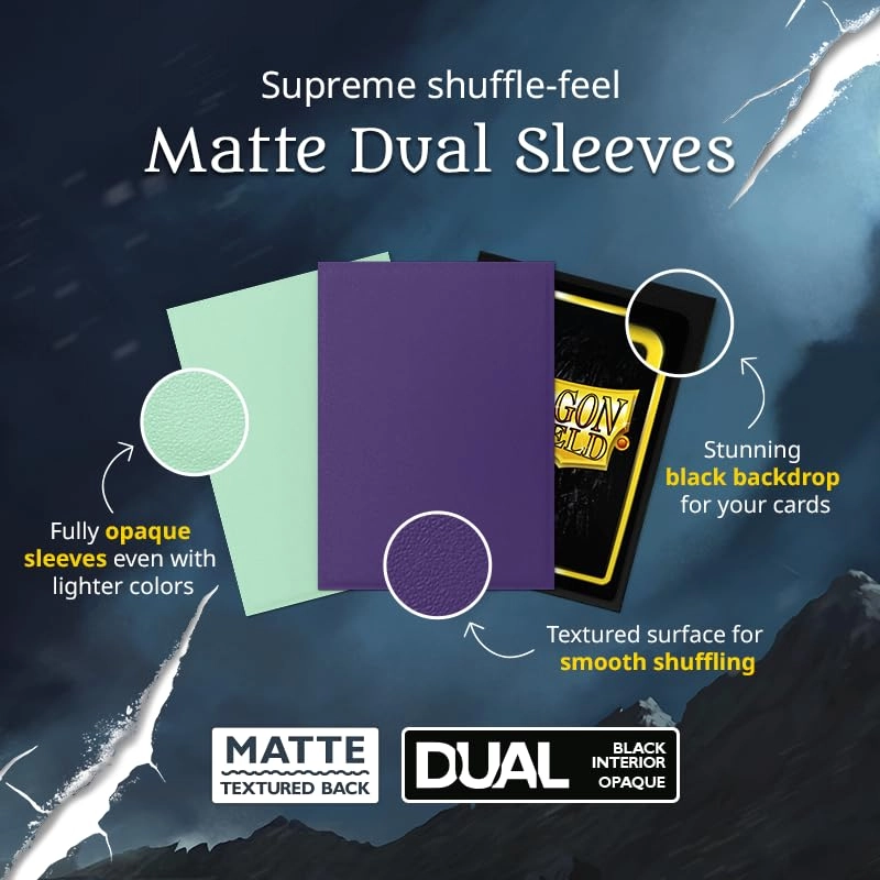 Matte Dual Standard Size Card Sleeves - 100pcs