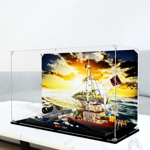 Figures Display Box - 21350 for Ja-ws Or-ca Boat for LE-GO