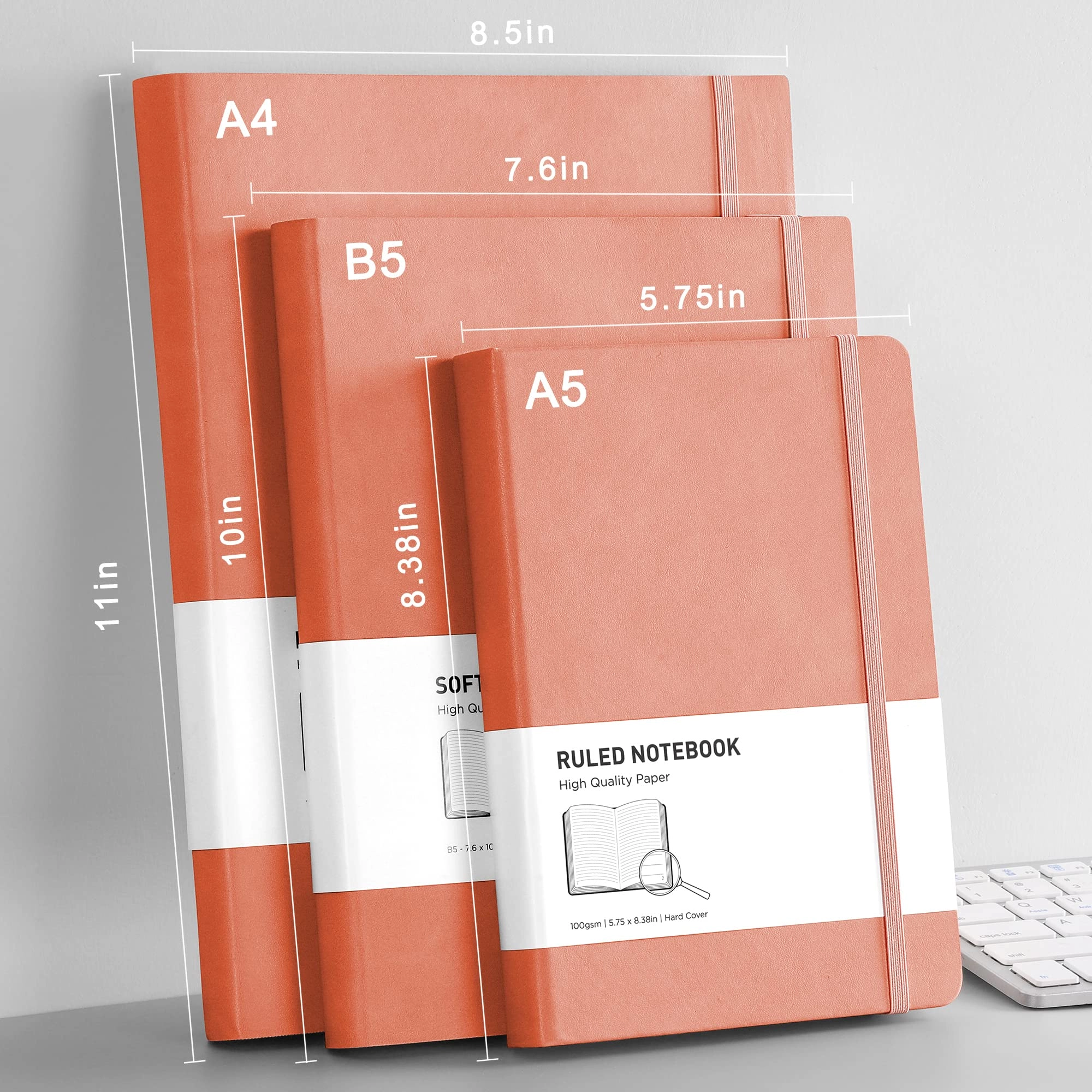 A4 Lined Notebook A4 Softcover - Lined 320 Pages