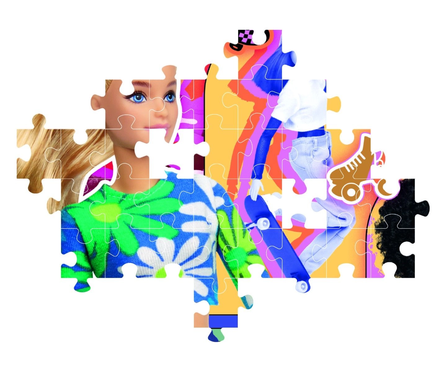 Sporty Barbie Super Color Puzzle (527-25753) - 104 pcs