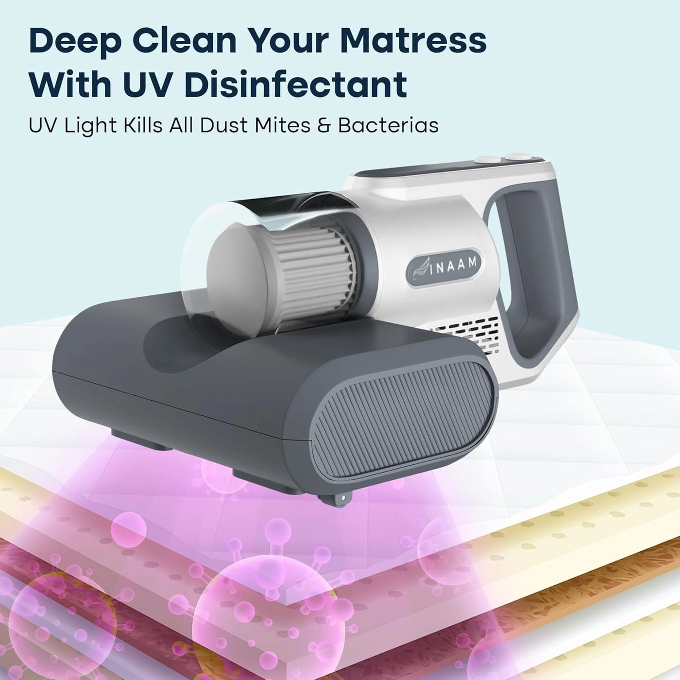 Dust Mite Cordless Vacuum - UV Light HEPA Filtration