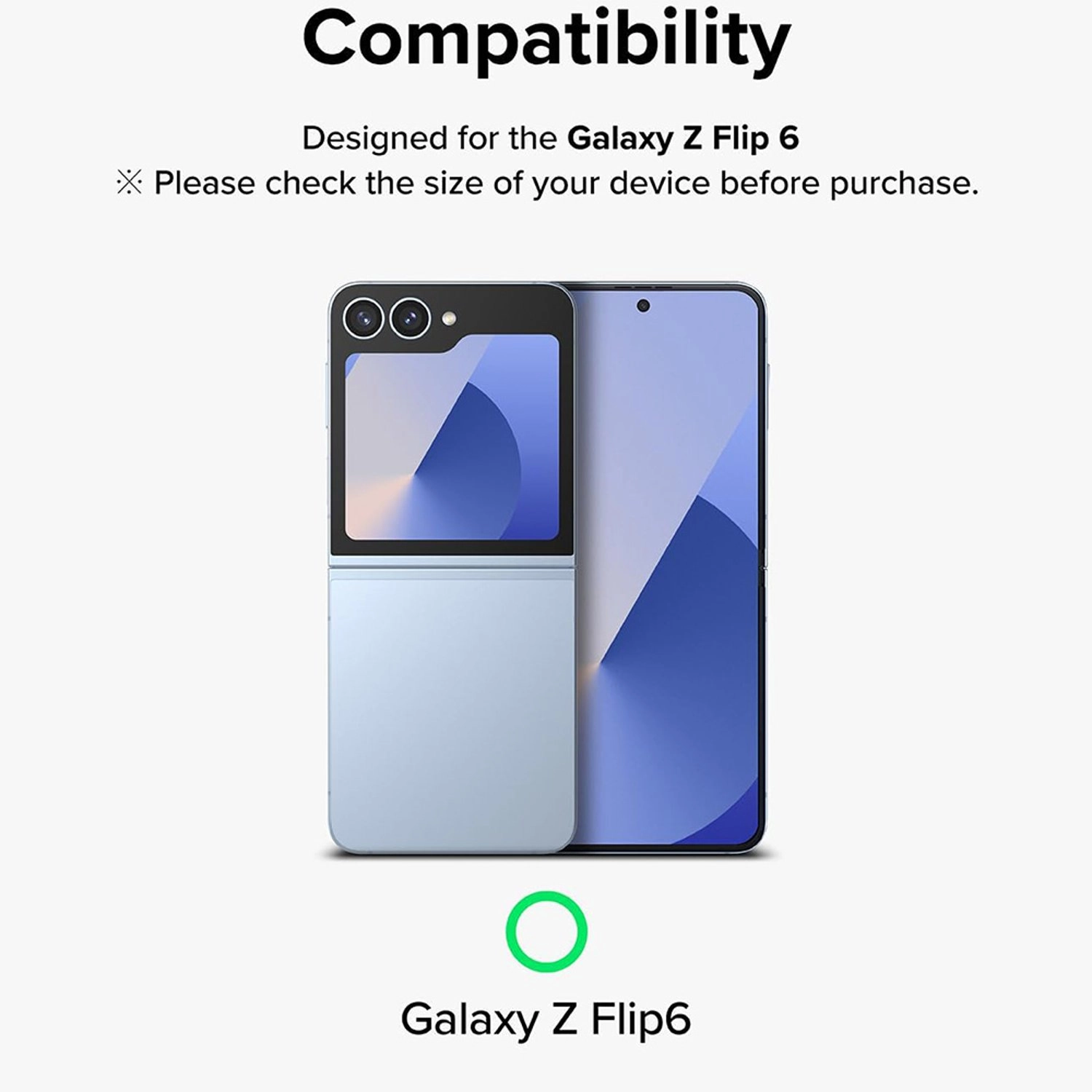 Clear Camera Lens Protector for Samsung Galaxy Z Flip 6