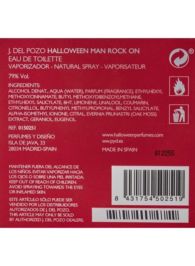 Man Rock On - Eau de Toilette 4.2 Fluid Ounces