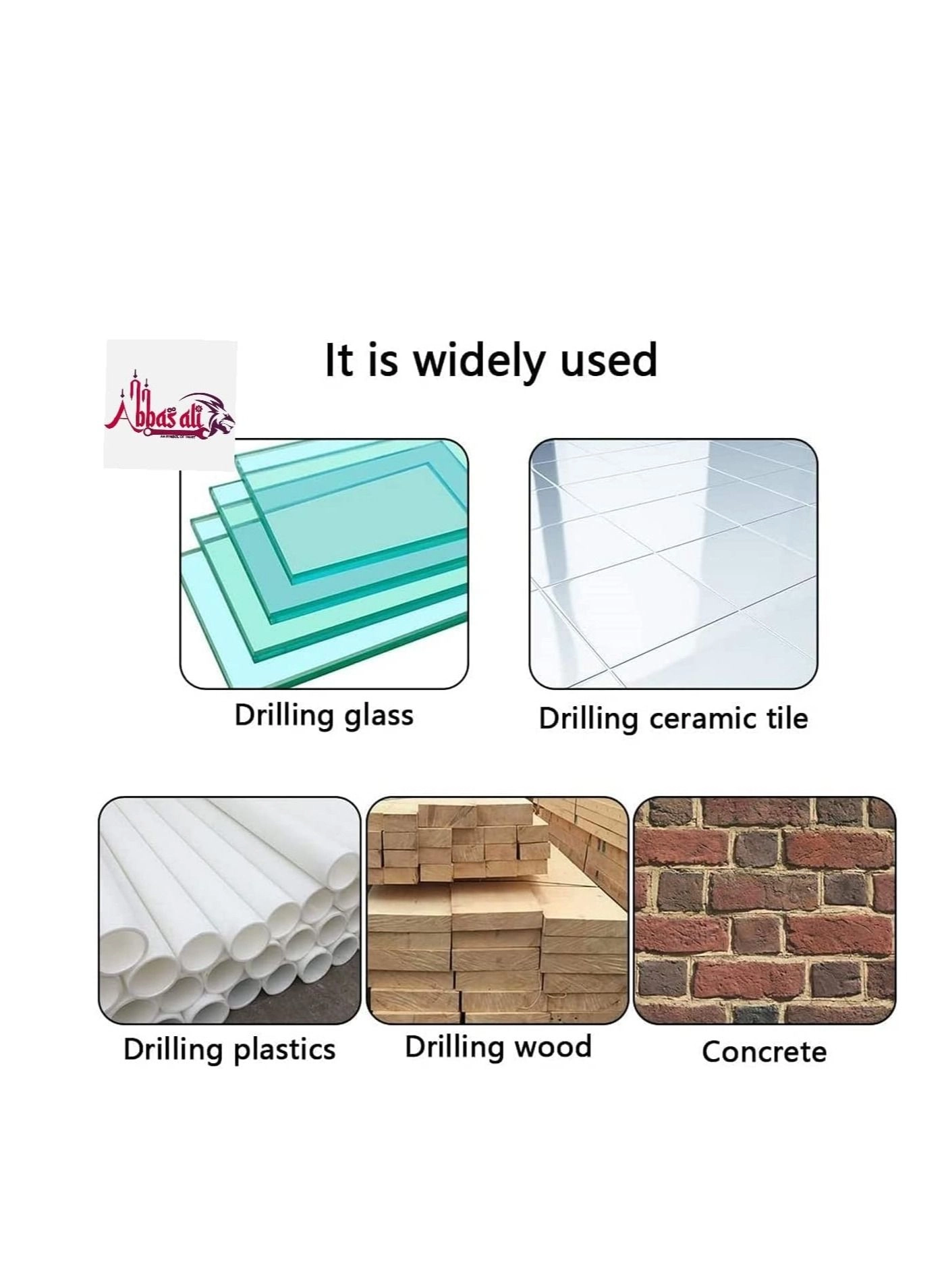 Drill Bit - Ceramic Tile 10Pcs 8mm