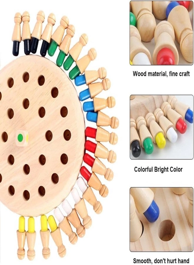 Wooden Colour Memory Game - 3+