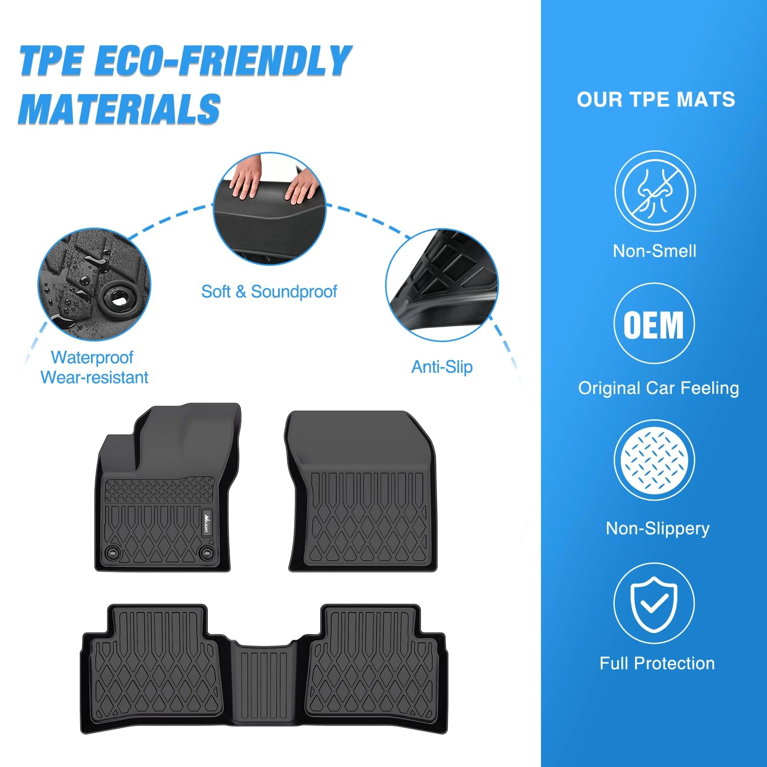 TPE Floor Mats - Toyota Prius & Prime 2016-2022