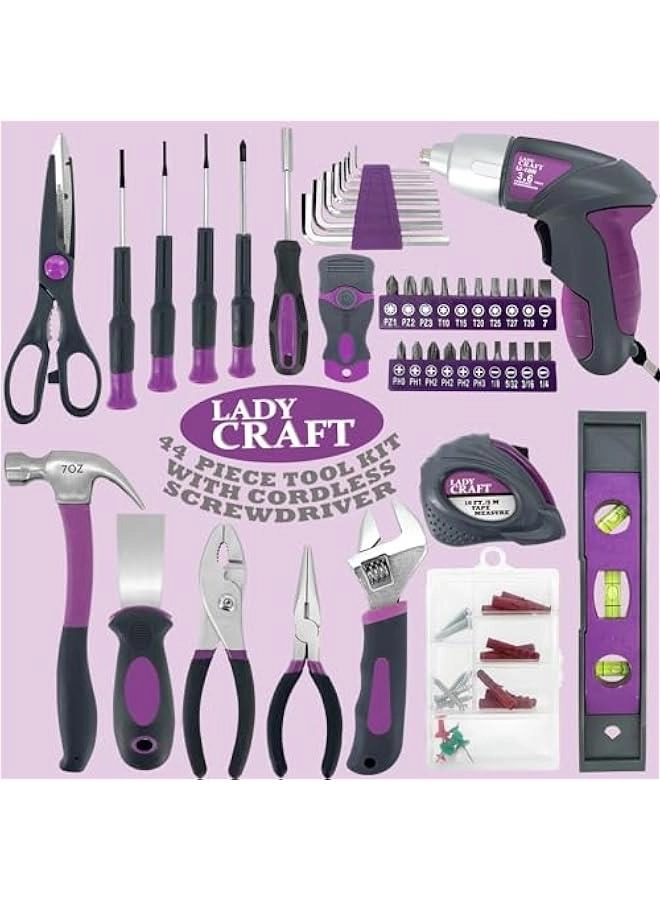 Cordless Screwdriver Set (44 Pcs)