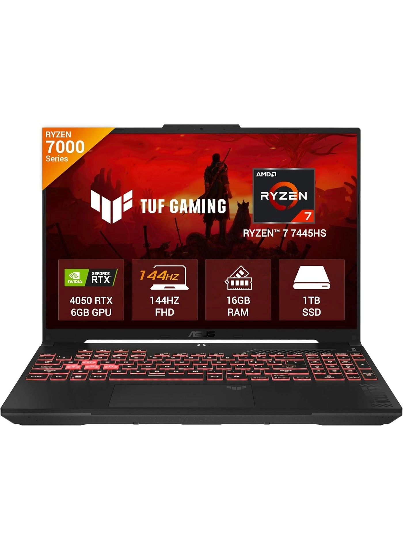 ASUS TUF Gaming A16 FA607NUG-RL166 - 16'' Ryzen 7 7445HS 32GB DDR5 1TB SSD