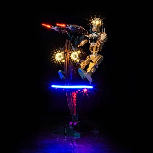 LED Light Set Compatible with Lego 75428 Battle Droid with STAP - DIY USB Battery