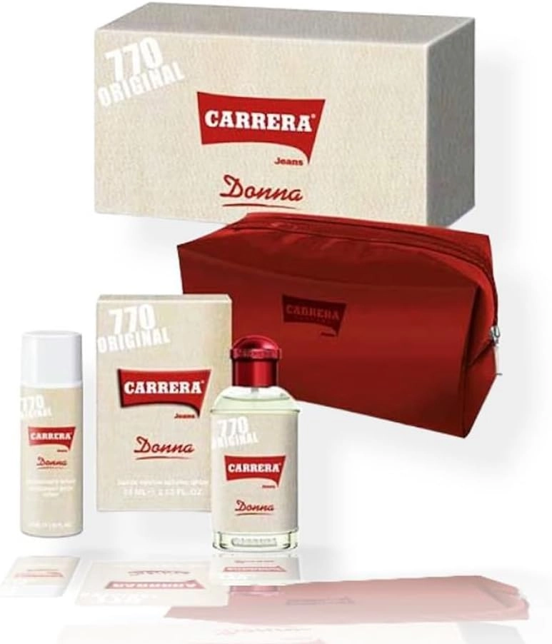Dj Perfumes Jeans 770 Original Donna + Deodorant + Pouch - Eau de Parfum 3 Pieces