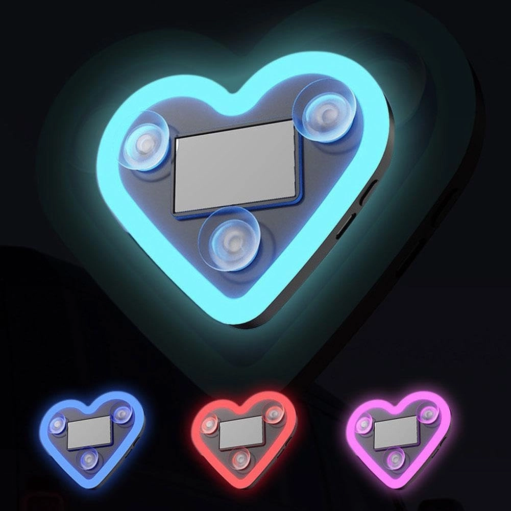 Solar Heart LED Atmosphere Light - Solar Blue