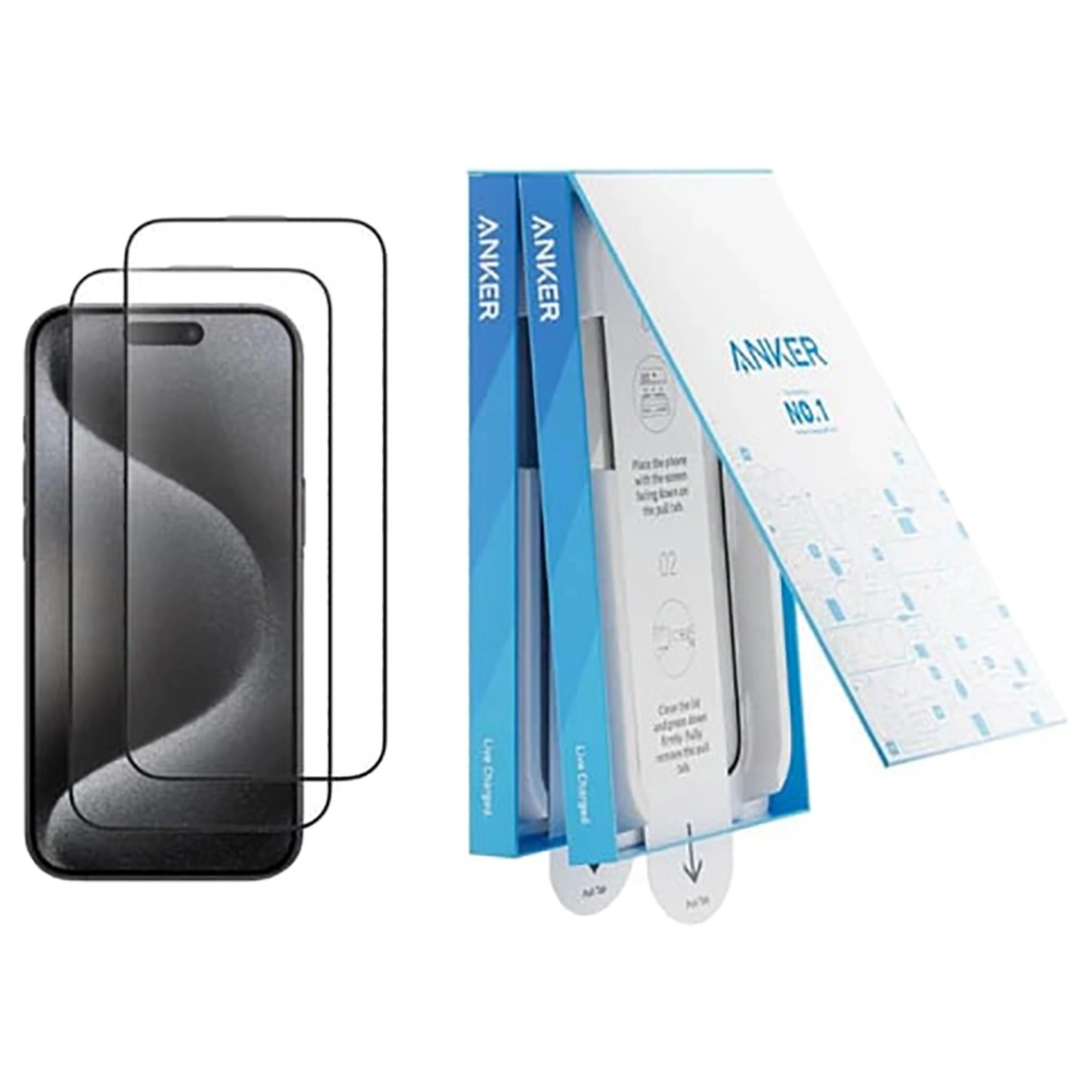 Anker HD Glass Screen Protector for iPhone 16 Pro Max (2-Pack)