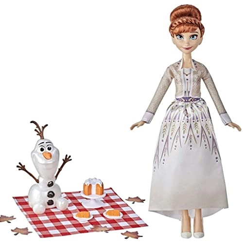 Anna Doll - Red Hair + Olaf Doll - Picnic Accessories Ages 3+
