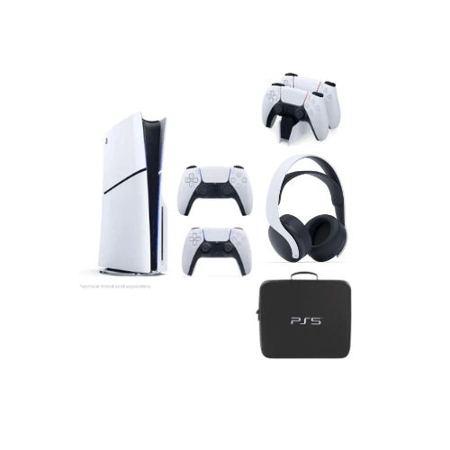 PlayStation 5 Slim - 1TB + Headset + Charging Station + Carrying Bag + Controller
