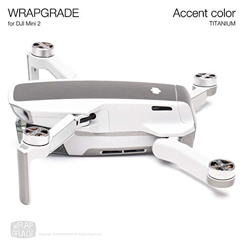 Skin Sticker Set Compatible with DJI Mini 2 - Titanium
