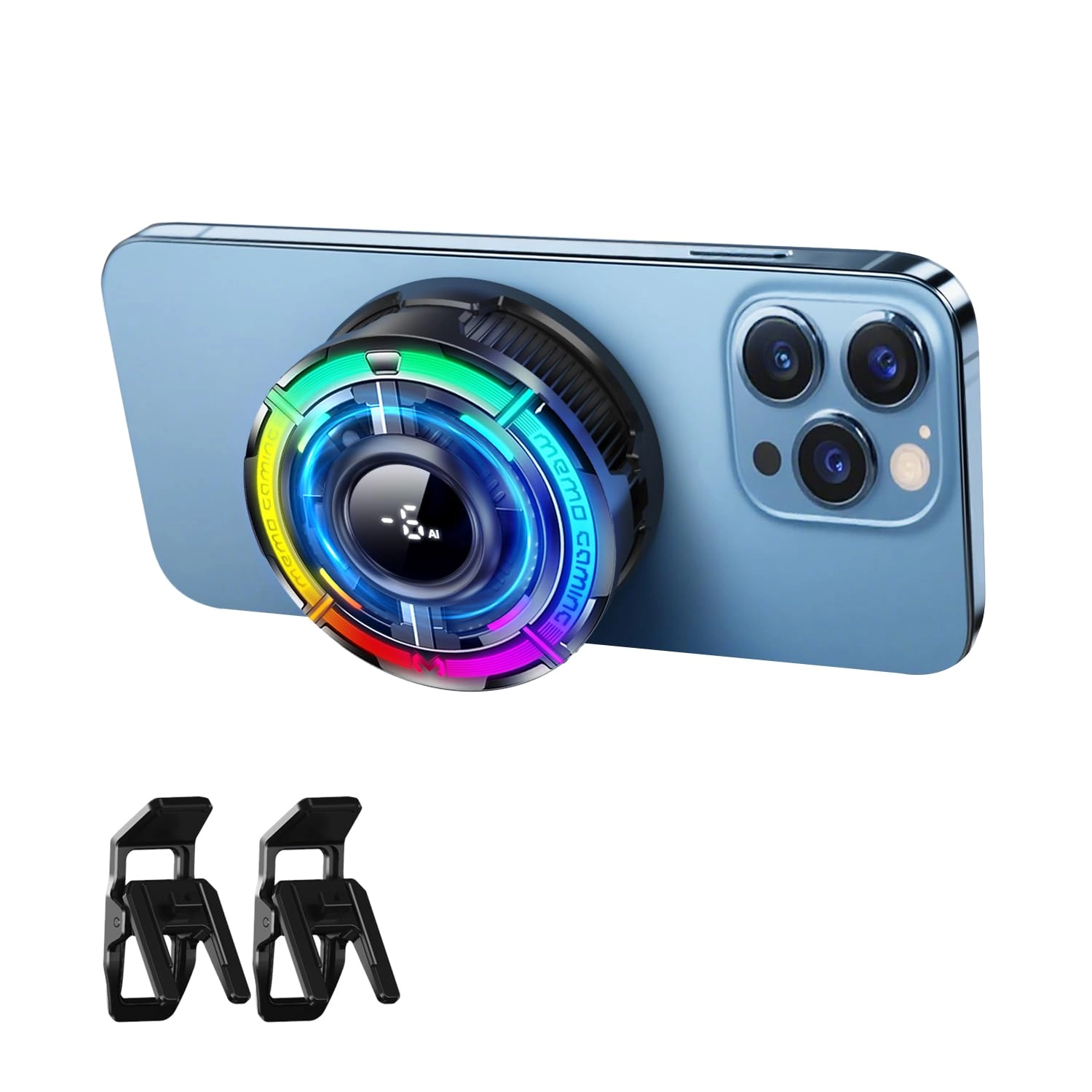 Stjiatu Mag-Safe Phone Cooler - Ultra-Fast Cooling RGB Light