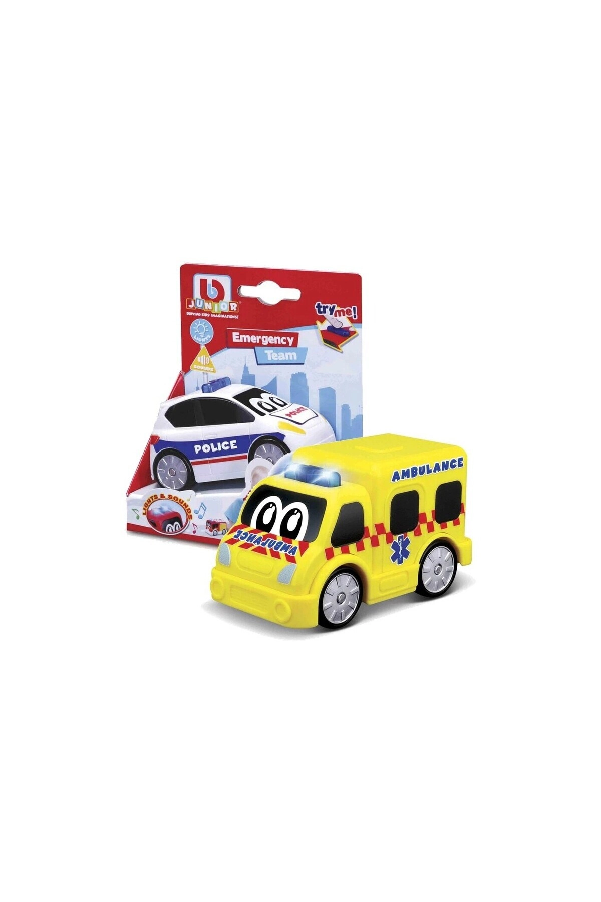 COLOR LAND CHILDRENS TOYS CENTER LLC Police Car + Fire Truck + Ambulance