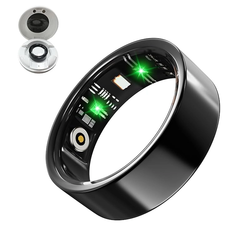 Thafikzi Smart Ring - IP68 Waterproof Heart Rate Blood Oxygen Monitor