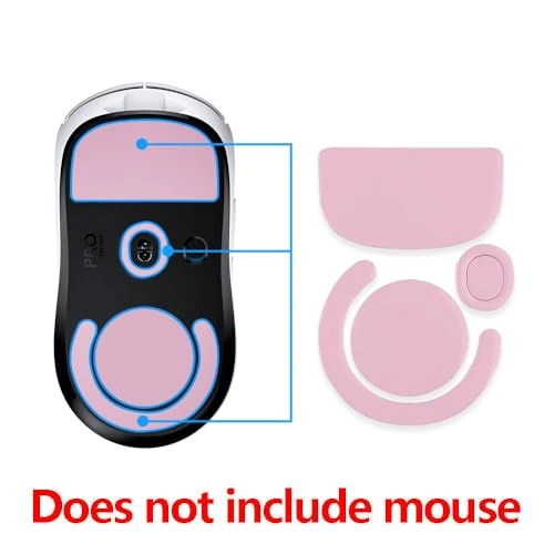 Rounded Curved Edges Mouse Skatez - 2 Sets Gray