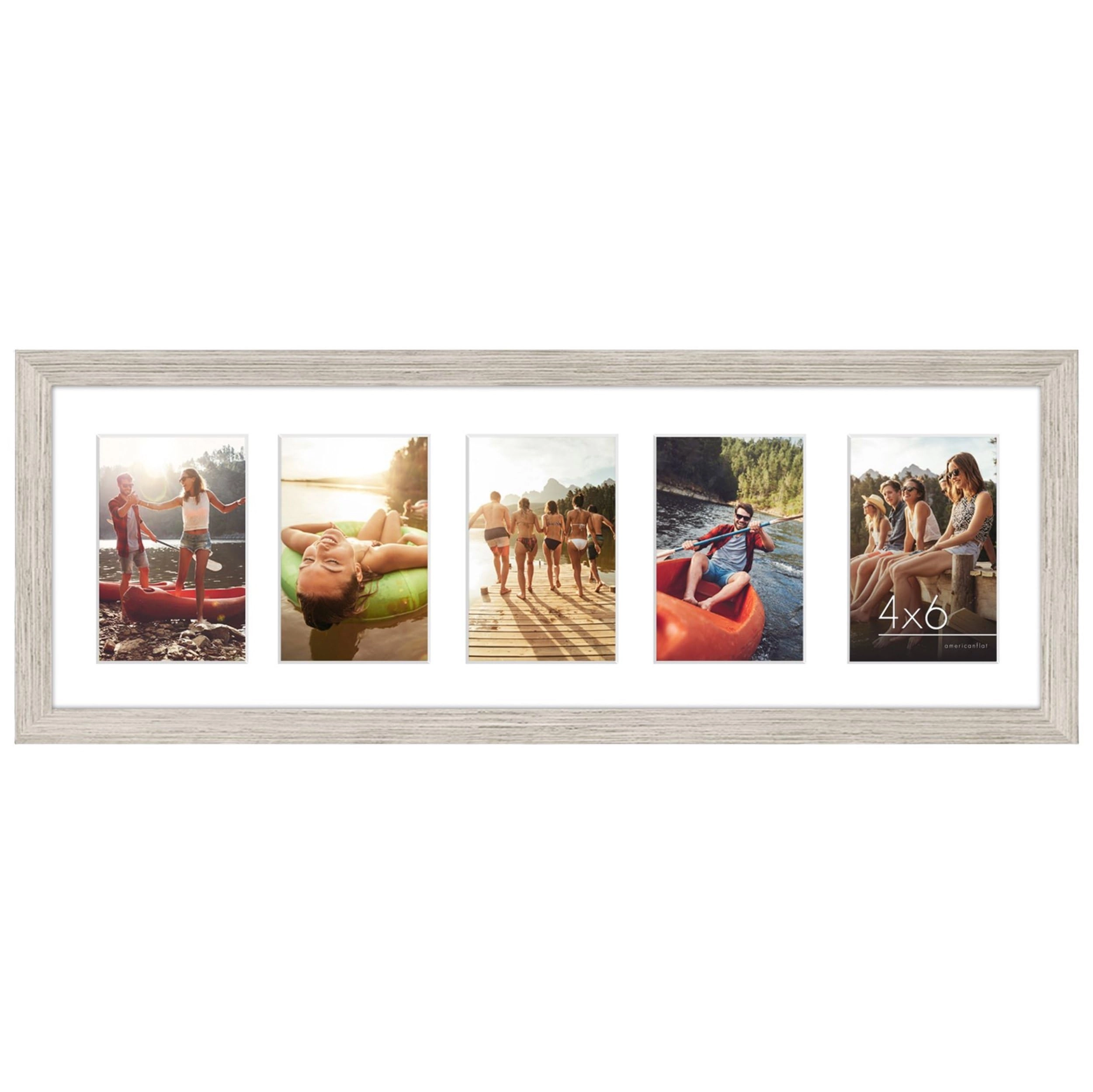 Americanflat Collage Picture Frame - 8x24 5 Photos