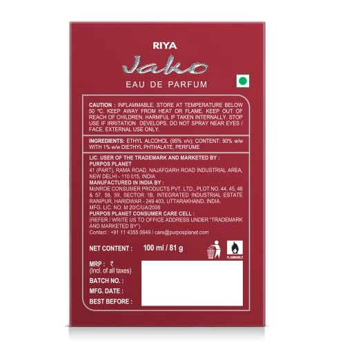 Jako Eau de Parfum 100 ml