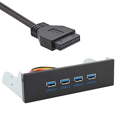JSER USB 3.0 HUB - Front Panel to Motherboard 20Pin 19Pin Header Connector Cable