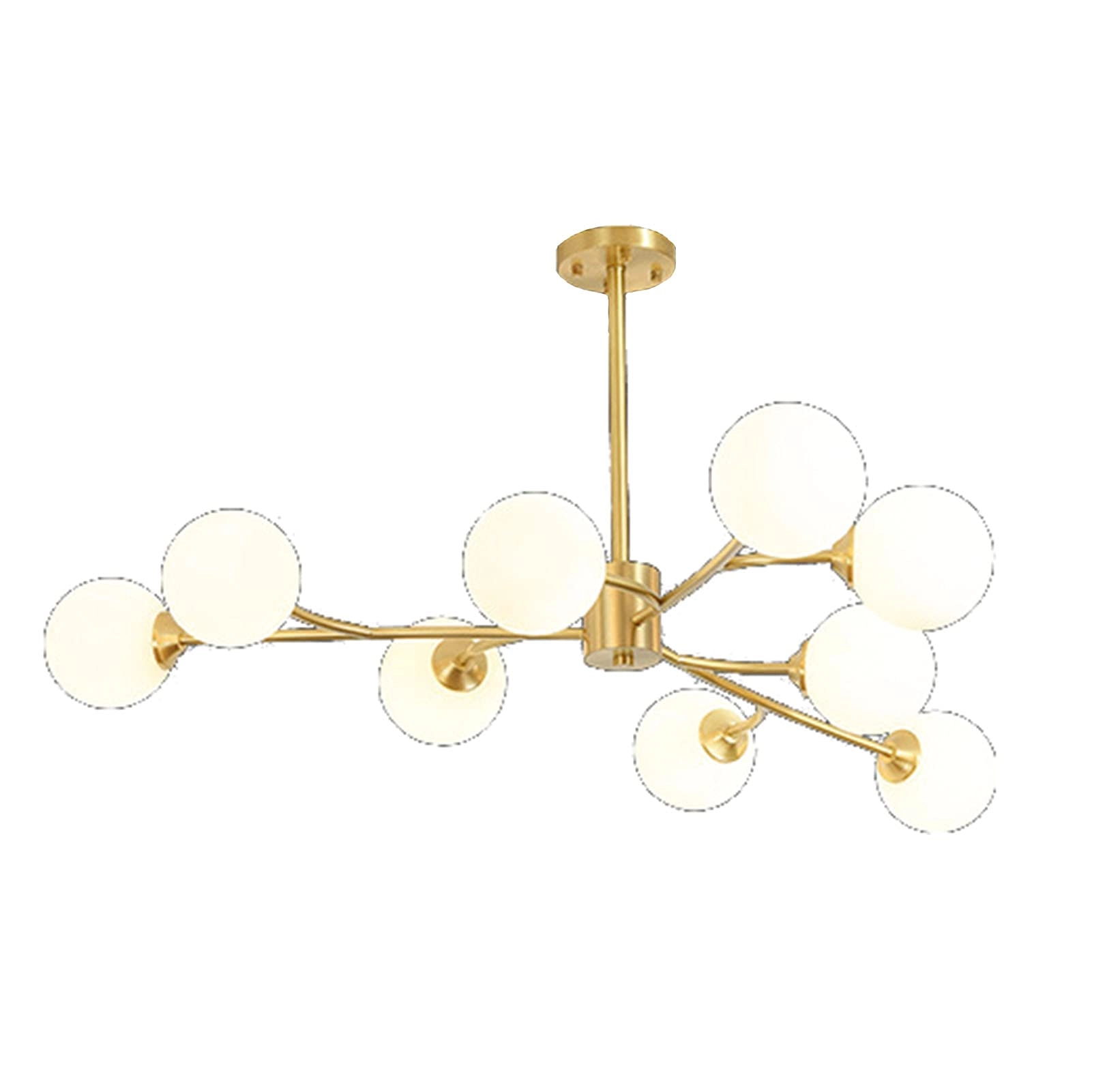 Molecular Chandelier - G9 Copper and glass 90*27*30cm