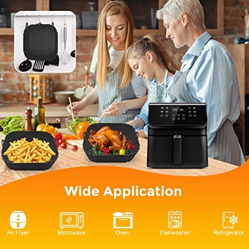 Air Fryer Liner Silicone - Silicone 2 Pack