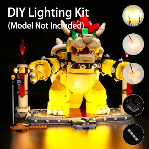 LED Lighting Kit for LEGO The Mighty Bowser 71411 - ABS
