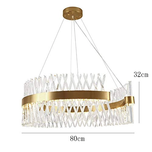 Crystal Chandelier - Golden white light
