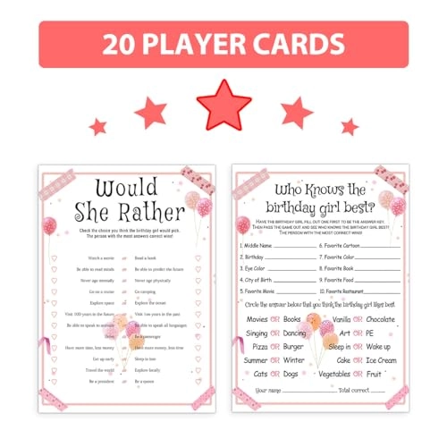 Who Knows the Birthday Girl Best - 20