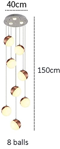 Long Multi Lights Chandelier - 3 color dimmable LED