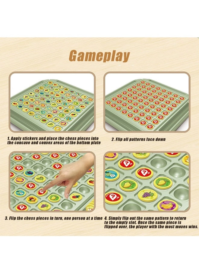 Fruit Flip Memory Chess Puzzle - 64 pcs