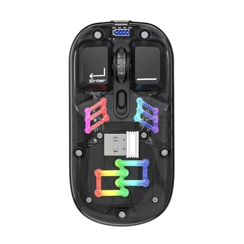 DM108 Transparent Tri-mode Mouse - USB