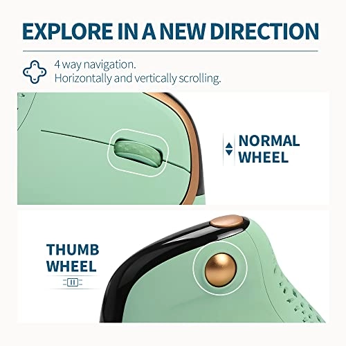 Seeker Ergonomic Mouse - Bluetooth, Radio Frequency, USB