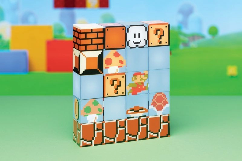 Super Mario Bros Build A Level Light - 16 separate double-sided conductive light-up blocks