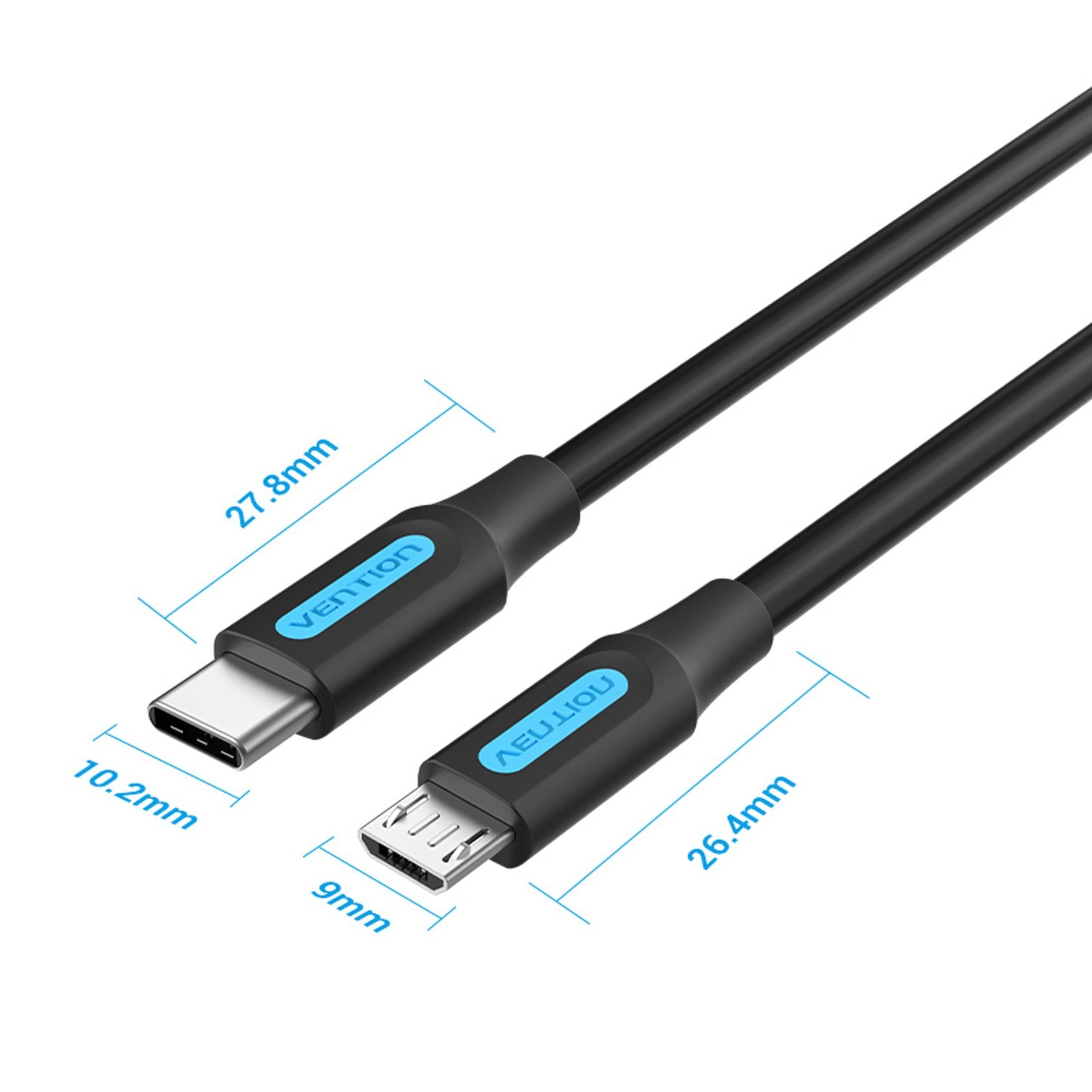 Charge Cable 40W Micro-B to USB-C 0.5m