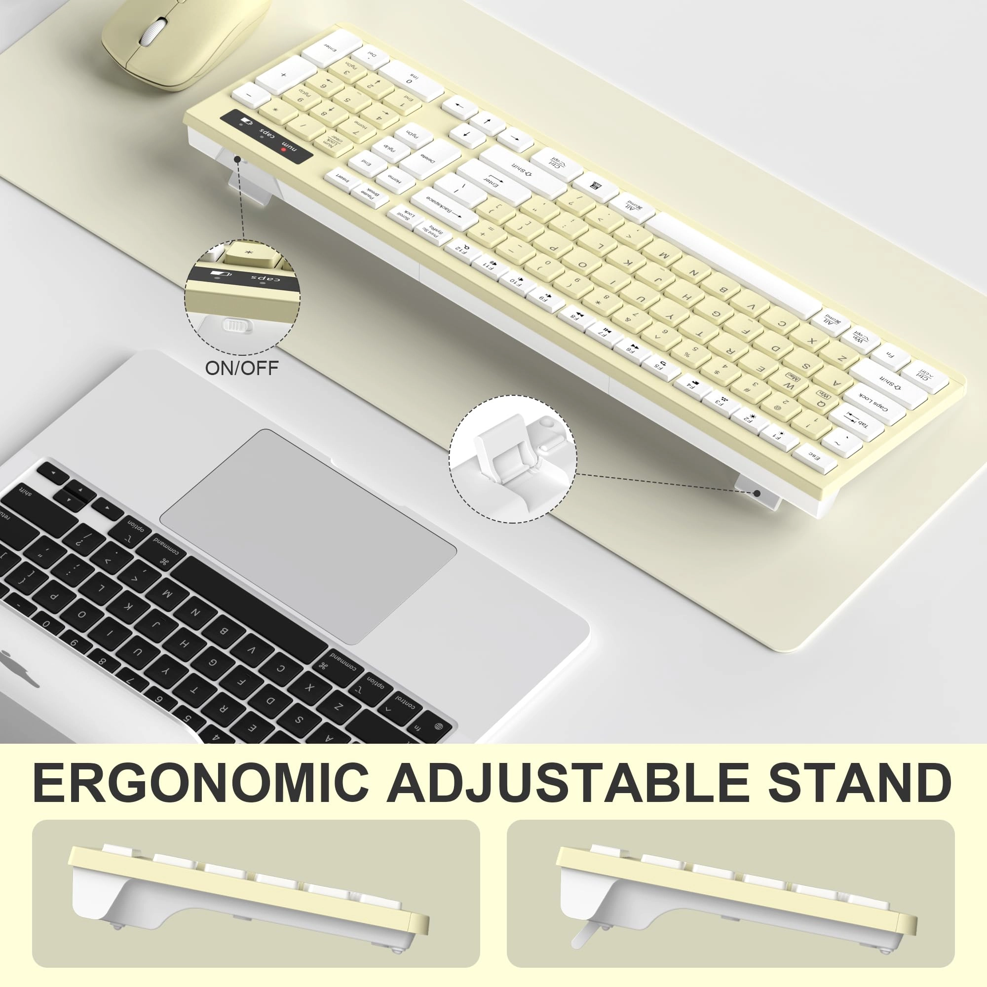 Ergonomic Wireless Keyboard - Wired
