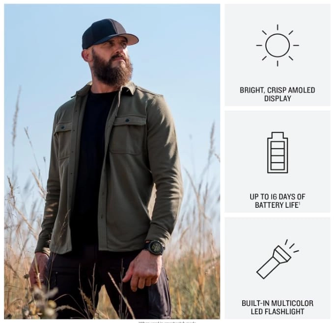 Tactix 8 47mm Titanium GPS + Black Earbuds