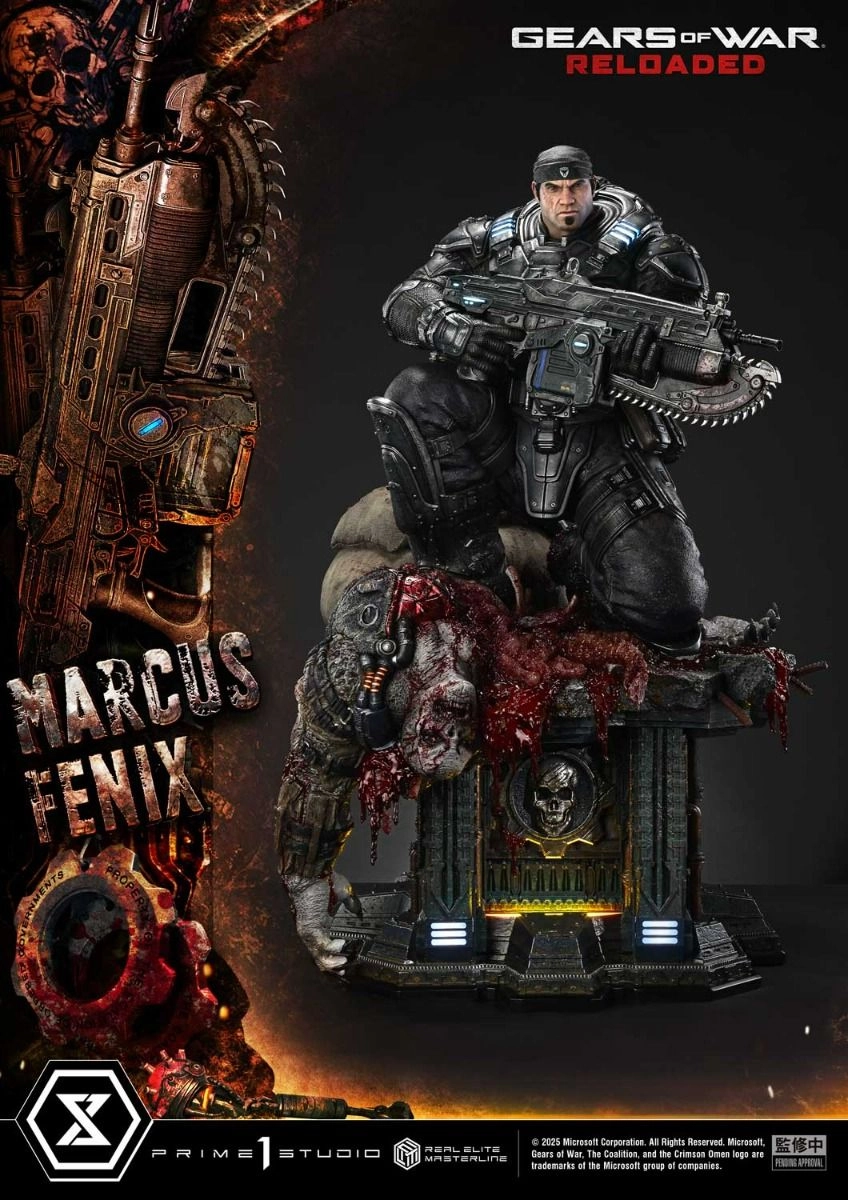 Marcus Fenix - Gears of War: Reloaded Real Elite Masterline - 1/3 scale LED Illumination Statue