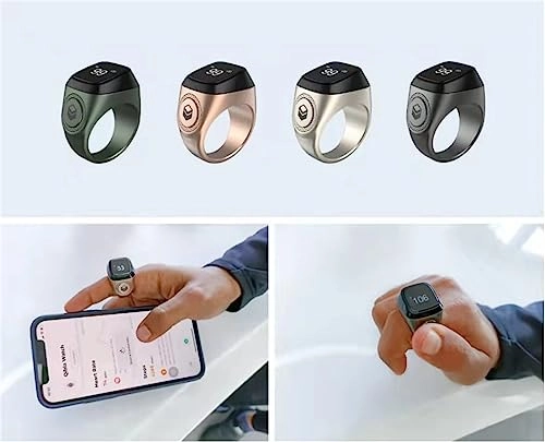 Smart Ring Counter - 18mm Green OLED Display