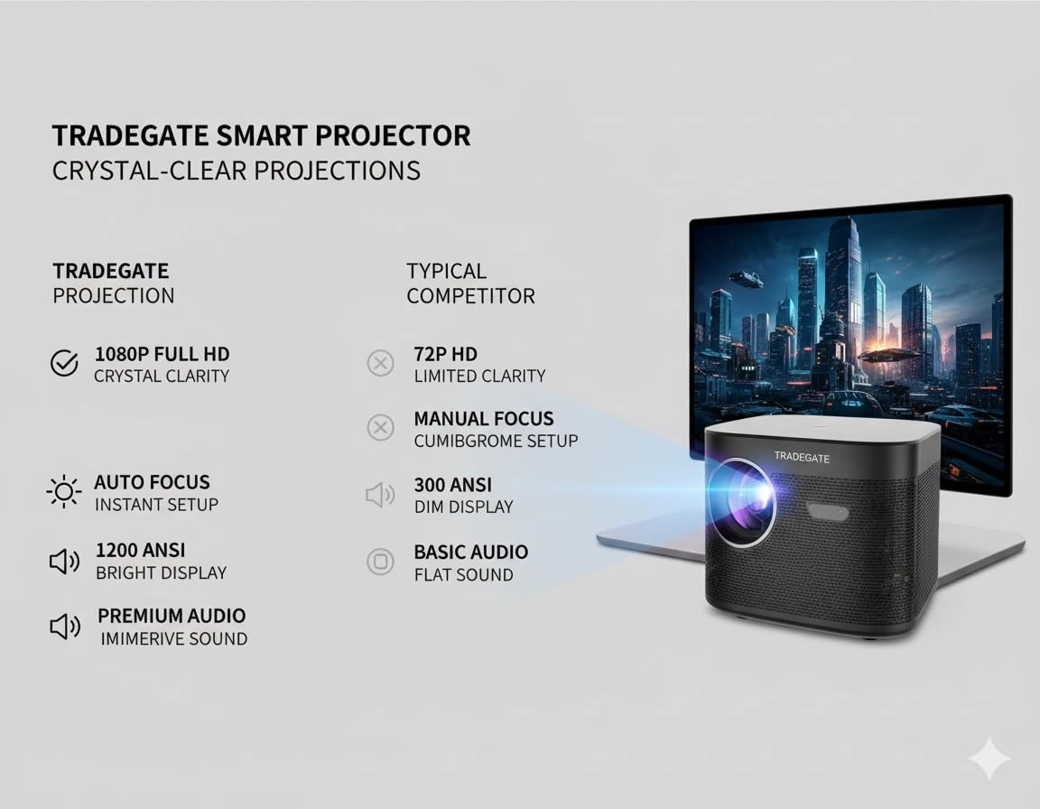 Android 13.0 Smart Projector Ap13-4k 18000 Lumens