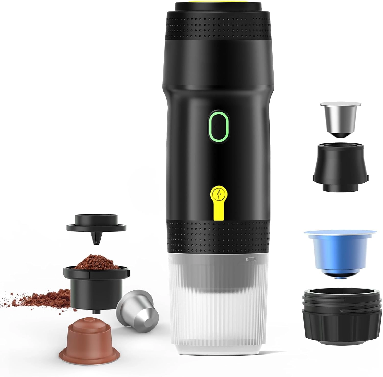 Skade Portable Electric Espresso Machine - 77 g ground coffee capsules