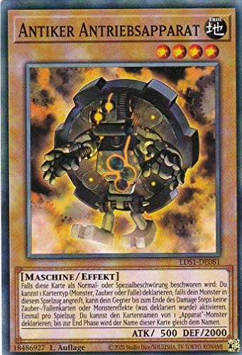 (Near Mint) Yugioh Antique Drive Unit LDS1-DE081 - German