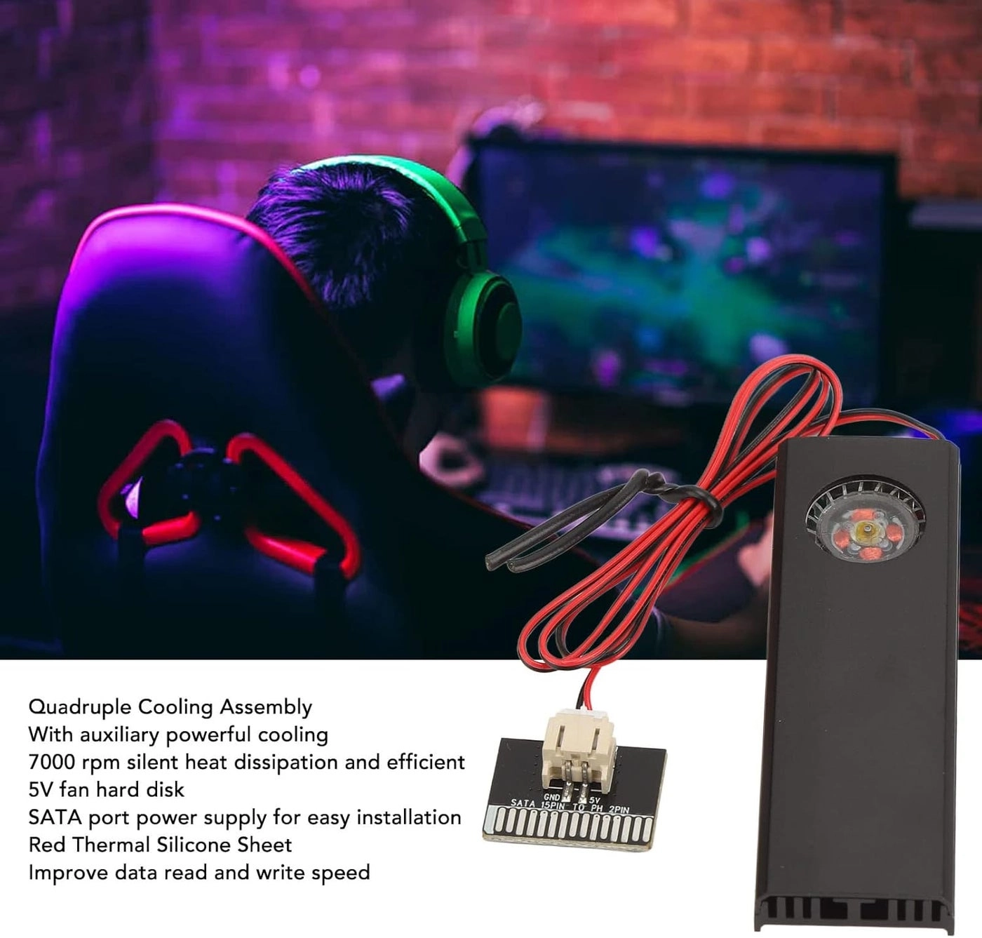 M.2 SSD Heatsink - 7000RPM NVME