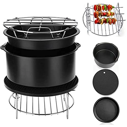 Air Fryer Accessories Set - Carbon steel stainless steel silica gel 5pcs